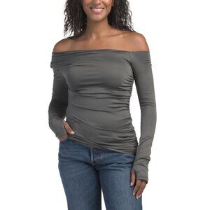 NIA Charcoal Cleo Top